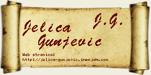 Jelica Gunjević vizit kartica